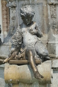 fish fountain Bratislava