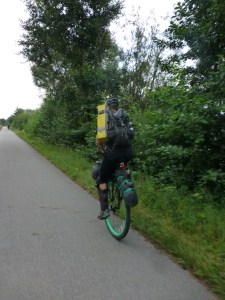 Touring by unicycle