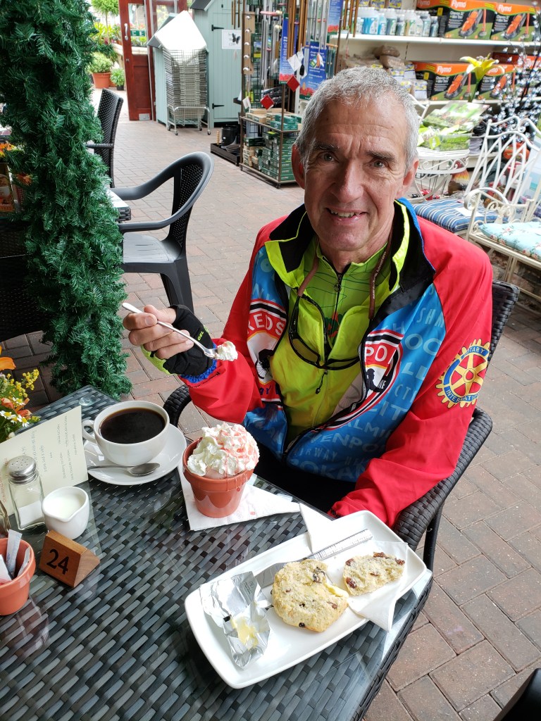Jim at morning coffe break